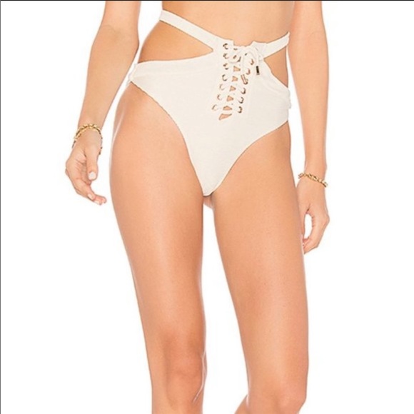 kopper and zink Other - Kopper & Zink Cream High Waist Bikini Bottom